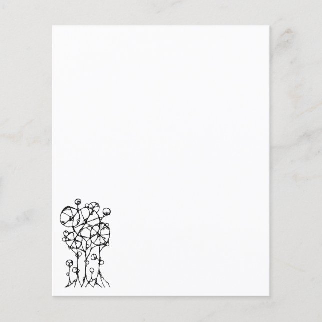 Peinture manuelle - Groupe d'arbres abstraits 1 (Devant)