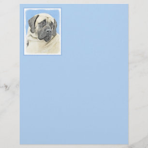Peinture Mastiff (Fawn) anglaise - Art Chien origi