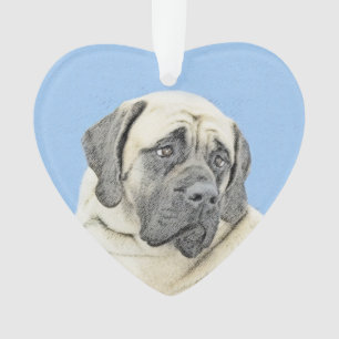 Peinture Mastiff (Fawn) anglaise - Art Chien origi