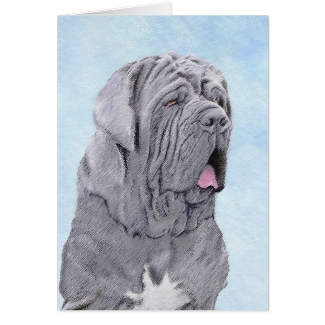 Peinture Mastiff Neopolitan - Art Chien original (Devant)