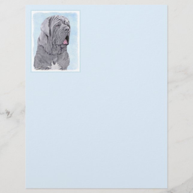 Peinture Mastiff Neopolitan - Art Chien original (Devant)