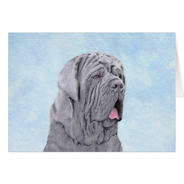 Peinture Mastiff Neopolitan - Art Chien original (Devant horizontal)