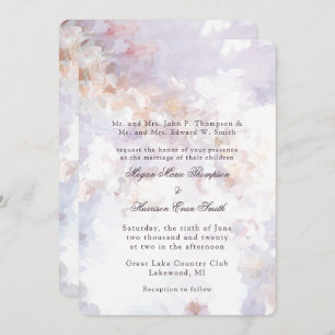 Peinture moderne Faire-part de mariage romantique