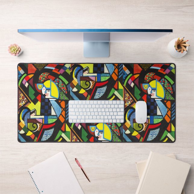 Peinture Moderniste Géométrique Colorée Abstraite (Bureau 1)