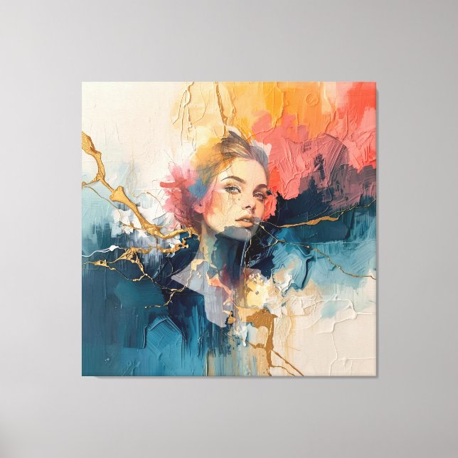 peinture murale abstraite, impression d'art modern (Recto)