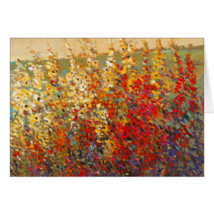 Peinture murale lumineuse de jardin des fleurs