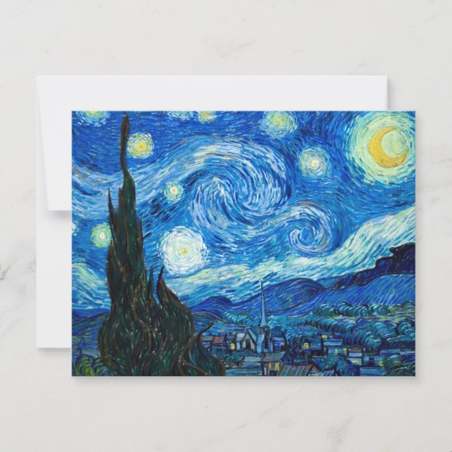 Peinture Nocturne Starry Par Le Peintre Vincent Va (Devant)