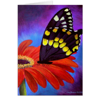 Peinture noire de marguerite de papillon - multi