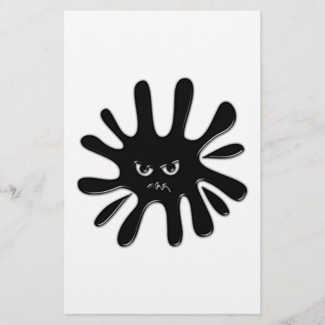 Peinture noire en colère (Devant)