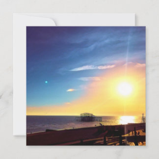 Peinture numérique - Coucher de soleil sur la jeté