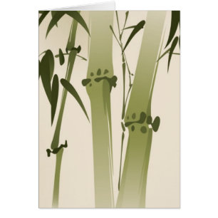 Peinture orientale de style, branches 2 de bambou