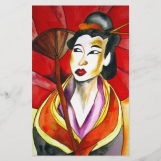peinture originale d'art Geisha