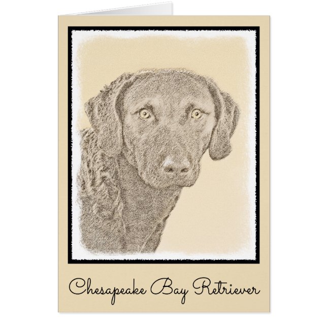 Peinture originale de chien par Retriever de Chesa (Devant)
