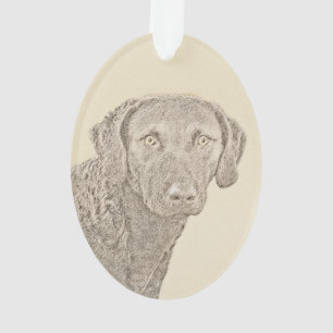 Peinture originale de chien par Retriever de Chesa
