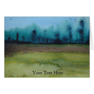 peinture originale du paysage boisé mystique