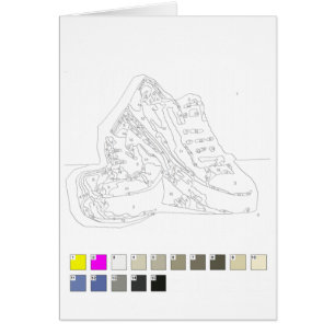 Peinture par la carte de nombres : Chaussures