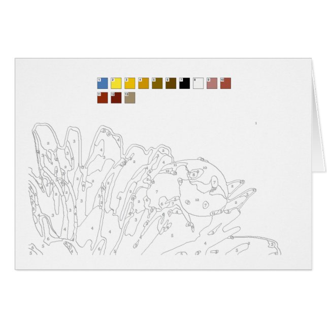 Peinture par la carte de nombres : Ladybird (Devant horizontal)