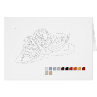 Peinture par la carte de nombres : Papillon