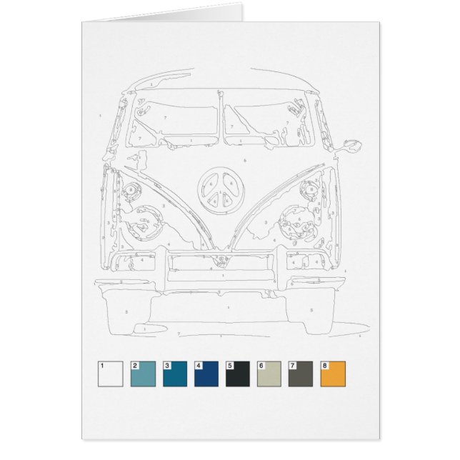 Peinture par la carte de nombres : Van (Devant)