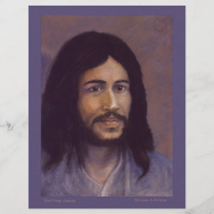 Peinture pastel Jésus souriant de Miriam Kilmer