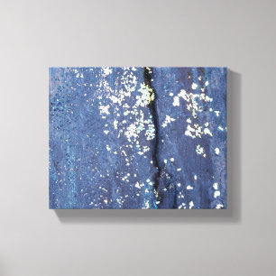 peinture patinée bleue impression de toile abstrai