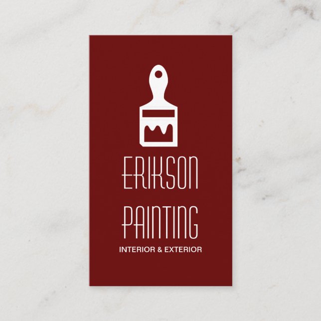 Peinture Peintre Carte de visite de construction (Devant)