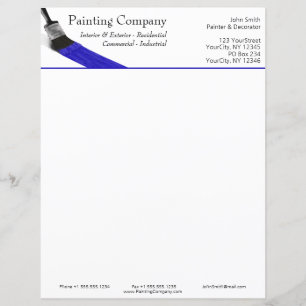 Peinture Peintre Service Société Pinceau Bleu