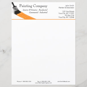 Peinture Peintre Service Société Pinceau Orange