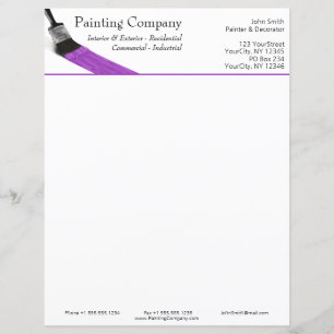 Peinture Peintre Service Société Pinceau violet
