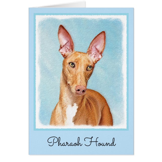 Peinture Pharaon Hound - Cute Original Chien Art (Devant)