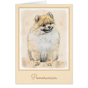 Peinture Poméranienne (orange) - Art Chien origina