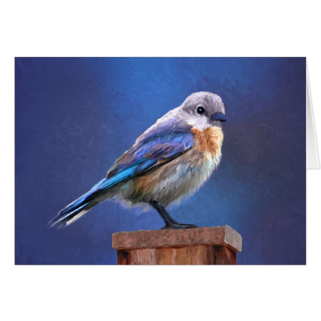 Peinture pour oiseaux bleus (femelle) - Art origin (Devant horizontal)
