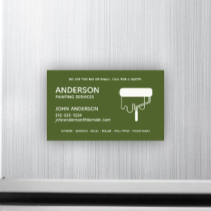 Peinture professionnelle. Carte de visite magnétiq