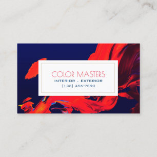 Peinture professionnelle, Carte de visite peintre