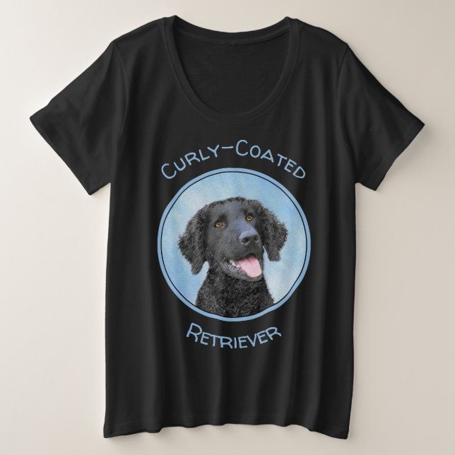 Peinture Retriever recouverte de boue - Art Chien  (Design devant)