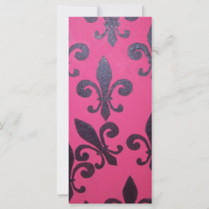 Peinture rose fleur de lis