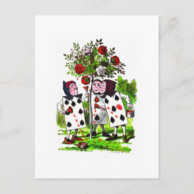 Peinture Rose Rouge - Carte postale / Invitation (Devant)