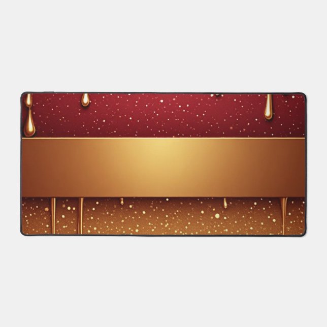 Peinture rouge qui coule sur fond de paillettes do (Recto)