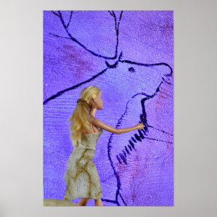 Peinture Rupestre. affiche