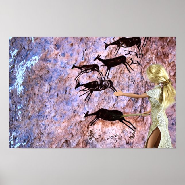 Peinture Rupestre.  affiche (Devant)