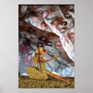 Peinture Rupestre. affiche