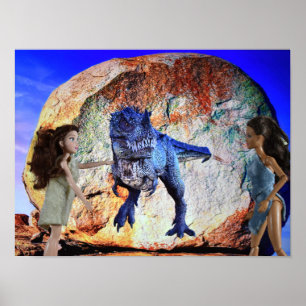 Peinture Rupestre. affiche
