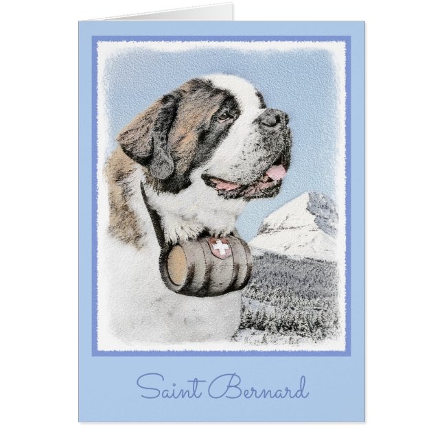 Peinture Saint Bernard - Jolie illustration origin (Devant)