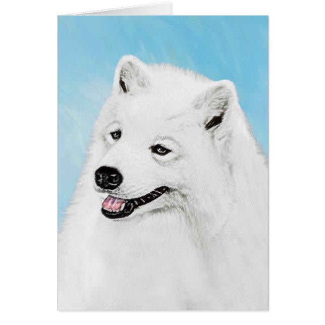 Peinture Samoyed - Cute Original Chien Art (Devant)