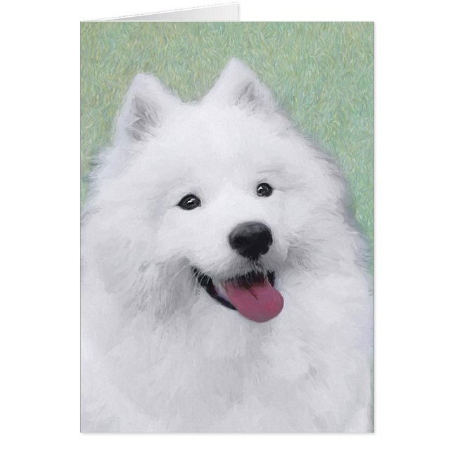 Peinture Samoyed - Cute Original Chien Art (Devant)