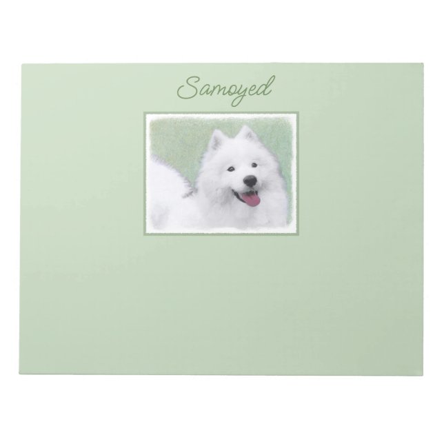 Peinture Samoyed - Magnifique Bloc-notes d'art ori (Devant)