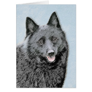 Peinture Schipperke - Cute Original Chien Art