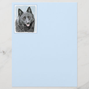 Peinture Schipperke - Cute Original Chien Art