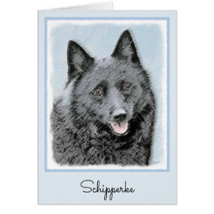 Peinture Schipperke - Cute Original Chien Art