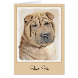 Peinture Shar Pei - Cute Original Chien Art